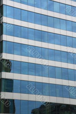 Modern building, reflections