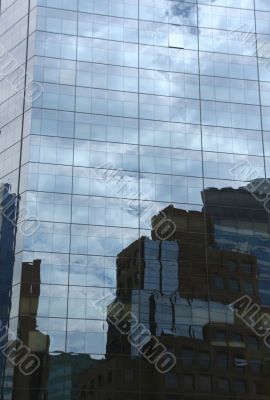 Modern building, reflections