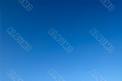clear blue sky