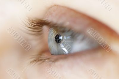 close up of eye