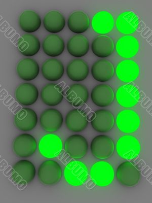 figure on the electronic display