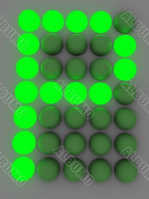 figure on the electronic display