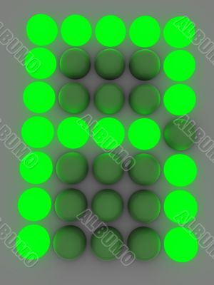 figure on the electronic display