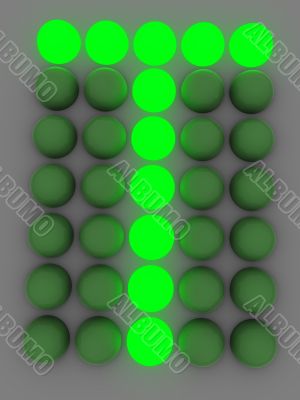 figure on the electronic display