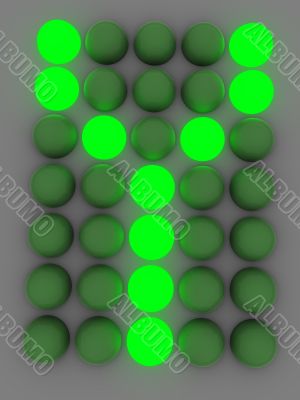 figure on the electronic display
