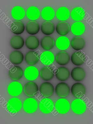 figure on the electronic display