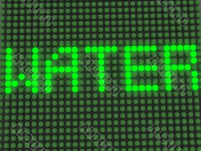 word on the electronic display