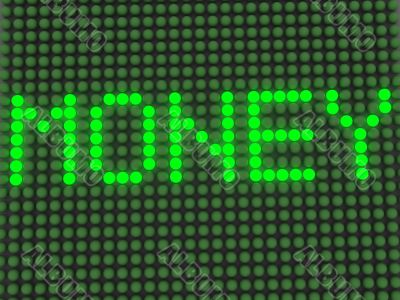 word on the electronic display