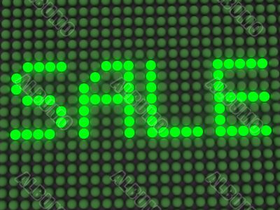 word on the electronic display