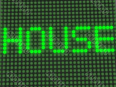 word on the electronic display
