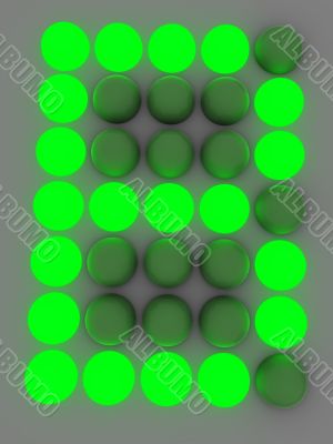 figure on the electronic display