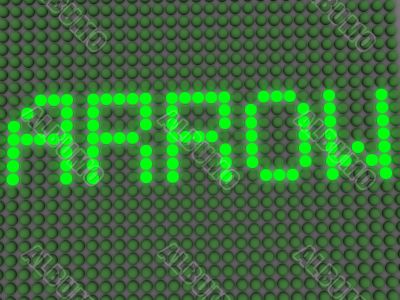 word on the electronic display
