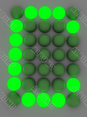figure on the electronic display