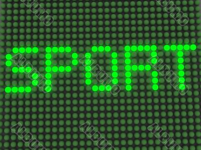 word on the electronic display