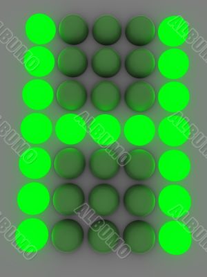 figure on the electronic display