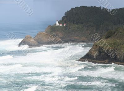 Panorama: Heceta Head Lighthouse