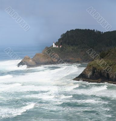 Panorama: Heceta Head Lighthouse