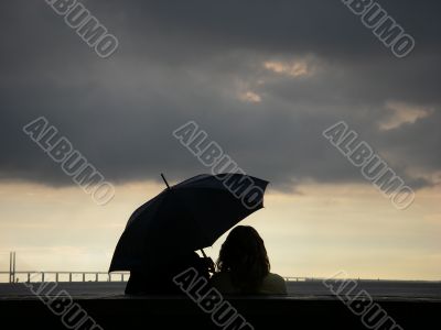 Umbrella Couple