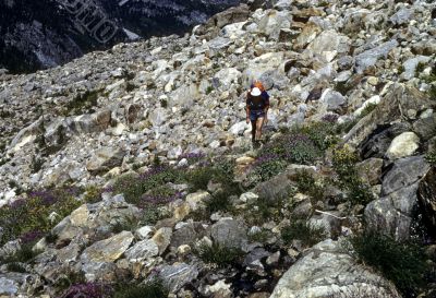 Hiker, cross country