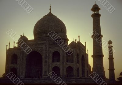 Taj Mahal at sunrise