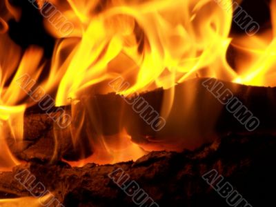 Flames or fire