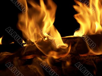 Flames or fire
