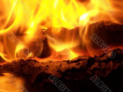 Flames or fire