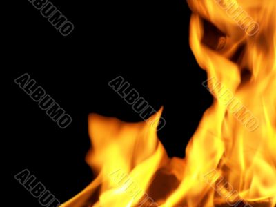 Flames or fire
