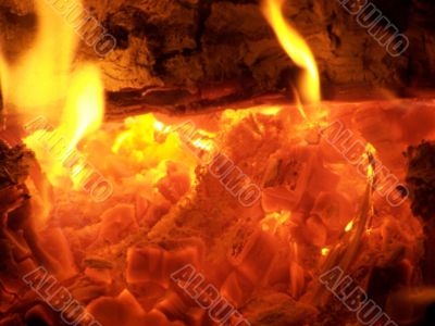 Flames or fire