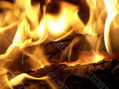 Flames or fire