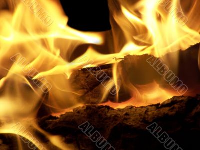 Flames or fire