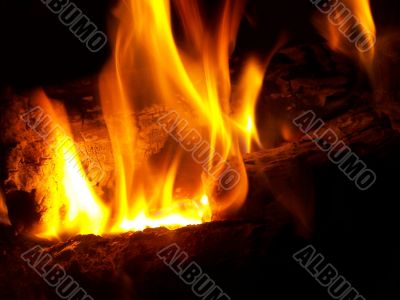 Flames or fire