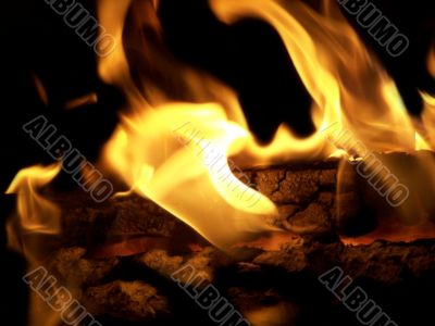 Flames or fire