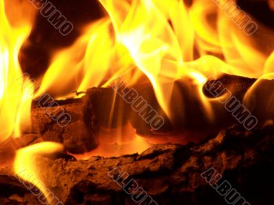 Flames or fire