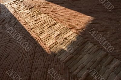 Path lit by the sun