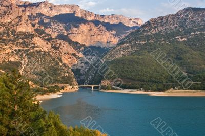 Grand canyon Verdon in Provence.