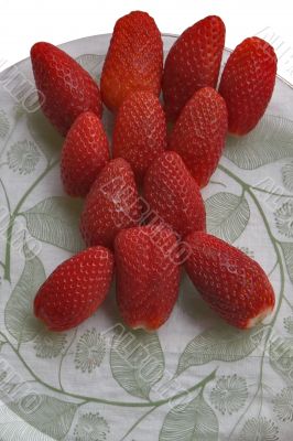 The strawberry has ripened.