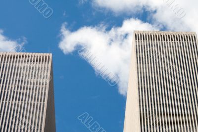Modern skyscrapers