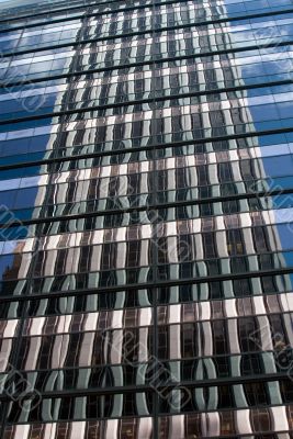 Reflective skyscraper