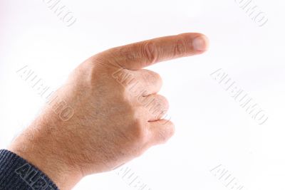 Pointing hand