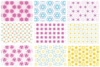 nine repeated patterns