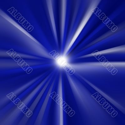 Blue explosion