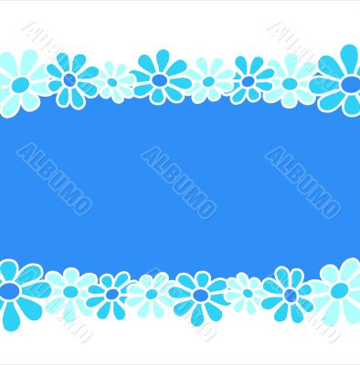 Flowers - Blue composition