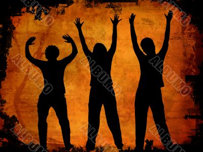 Dancing silhouettes
