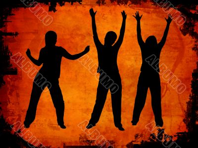 Dancing silhouettes