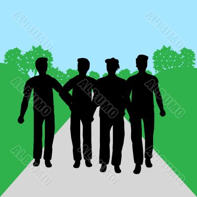 Group of people - men
