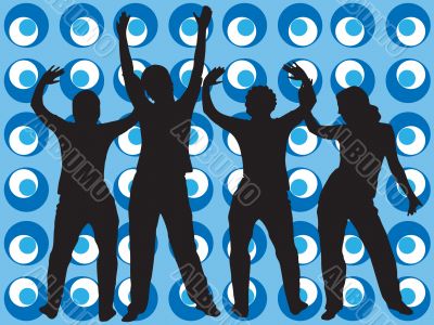 Retro style dancers