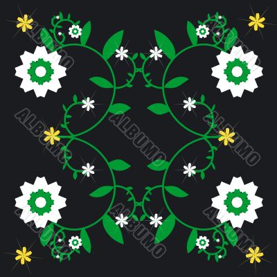 Repeated Flower Background