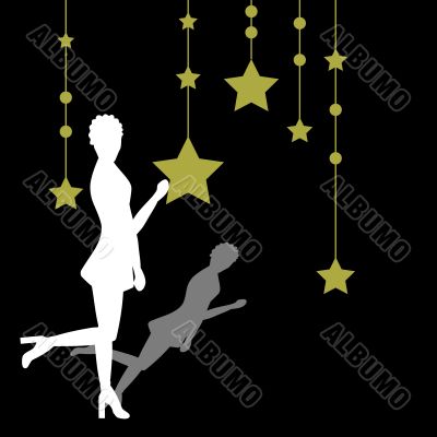 Silhouette of a woman