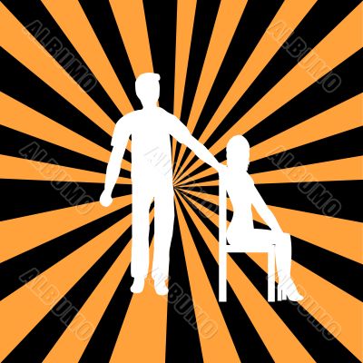 Silhouette couple